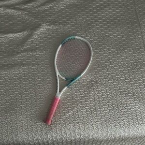 Lacoste Tennis Racket White and Green Accents
